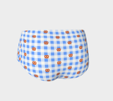 Blue Bretzel Mini Shorts