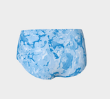 Blue Tie Dye Mini Shorts