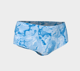 Blue Tie Dye Mini Shorts