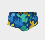 Mr. Prickles Blue Cactus Mini Shorts