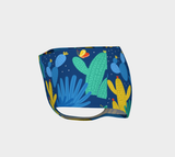 Mr. Prickles Blue Cactus Mini Shorts
