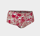 Red Marble Mini Shorts