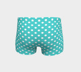 Teal Polka Dot Bike Shorts