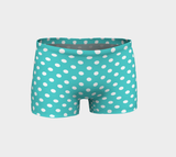 Teal Polka Dot Bike Shorts